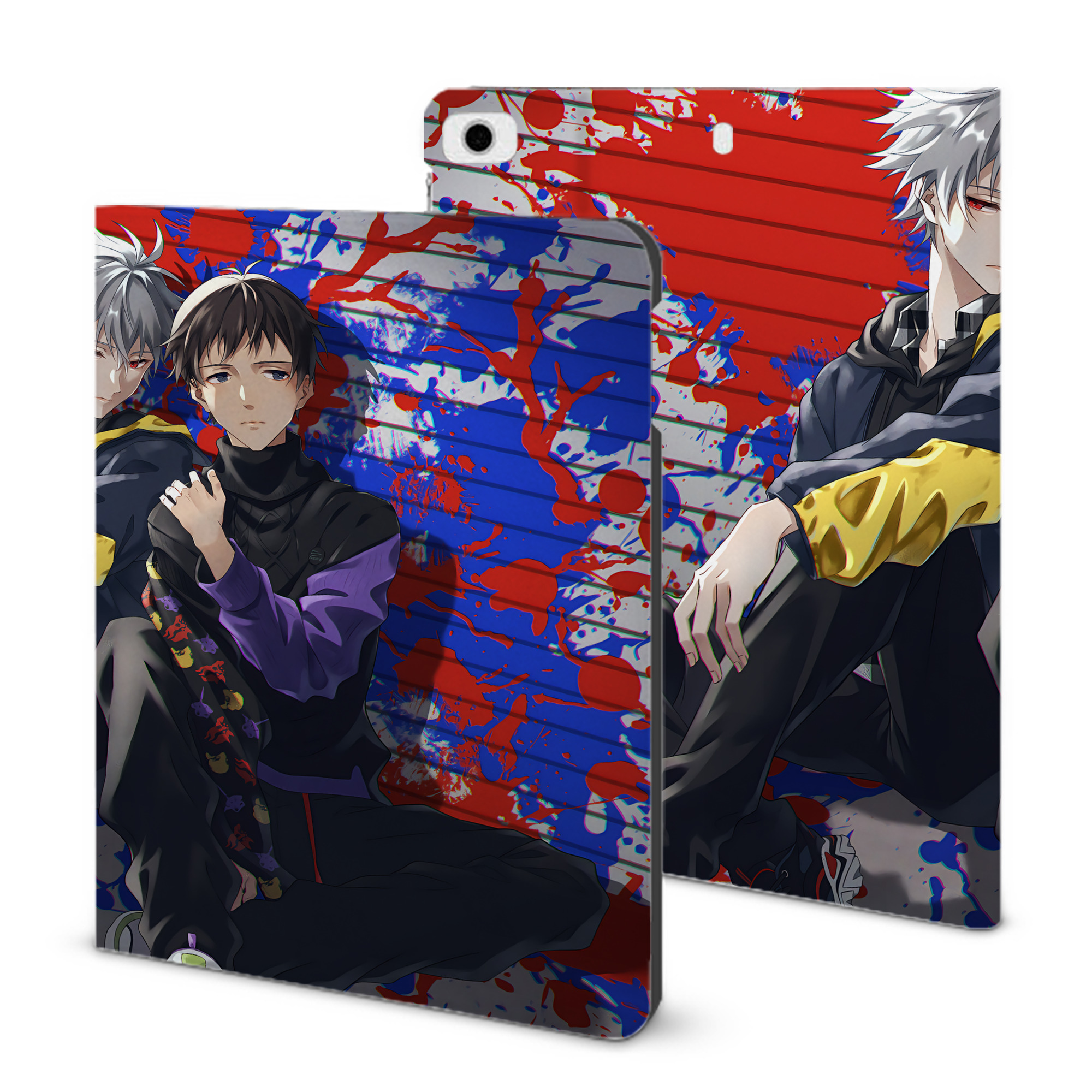 （画像用） EVA 新世紀エヴァンゲリオン IPad ケース ブック型 PUレザー TPU 耐衝撃 軽量 薄型 ペン収納なし 全面保護 IPad 各モデル対応